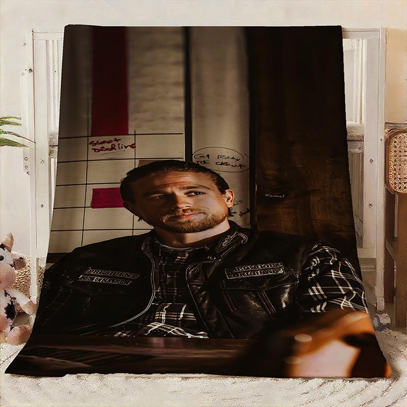 Jax Teller Character Printed Flannel Blanket - Soft, Cozy Throw with Vibrant Colors & Detailed Design, Perfect for Home Decor, Gifts for Christmas, Valentine'S Day, Weddings, Birthdays, and More, Cozy Home Accessory | Vibrant Character Design Jax Teller Character Printed Flannel Blanket - Soft, Cozy Throw with Vibrant Colors & Detailed Design, Perfect for Home Decor, Gifts for Christmas, Valentine'S Day, Weddings, Birthdays, and More, Cozy Home Accessory | Vibrant Character Design