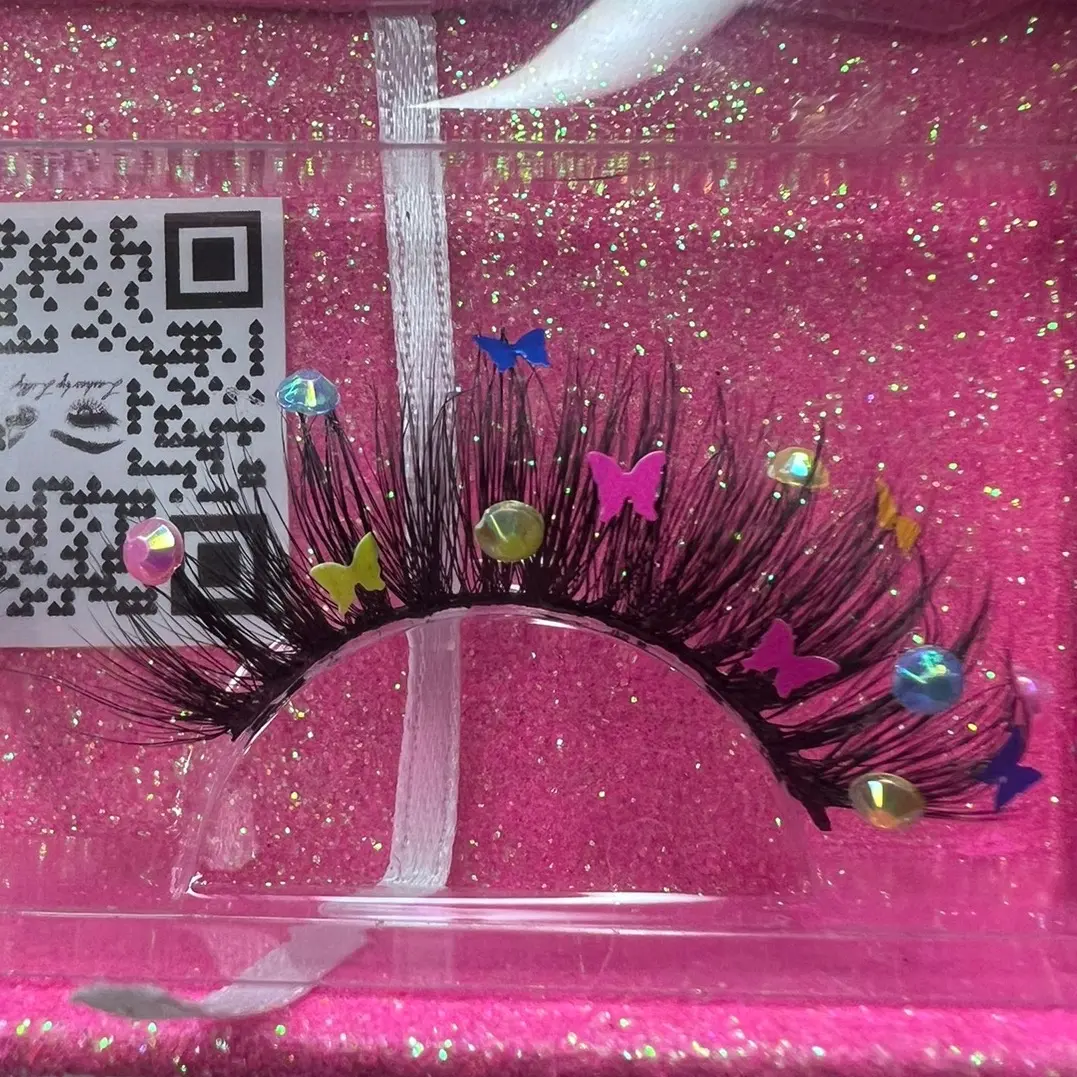 Neon rhinestone butterfly Lash