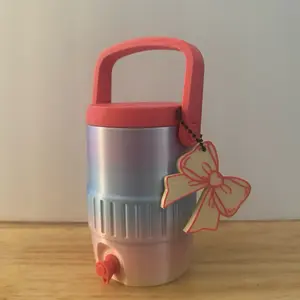 Viral Rainbow 3D Printed Can Cooler Koozie, Drinkware Accessory for 12oz Cans + FREE Can Opener Keychain