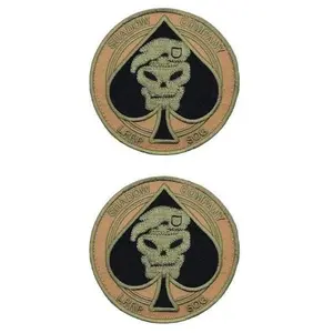 MiltacUSA Call Duty Spade Shadow Company (SOG) Patch (3.5 X 3.5 - Hook Backing -SC1) for Jackest and Backpacks 2 Piece