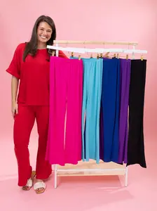 Yummi Rib Flare Pants by DD Design | S-3XL