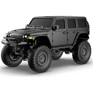 ARRIS 1/24 RC Rock Crawler 4x4, Hobby Grade Off Road Truck with LED Lights, 2 Batteries & 2.4GHz Remote Control Climbing Car for Adults
