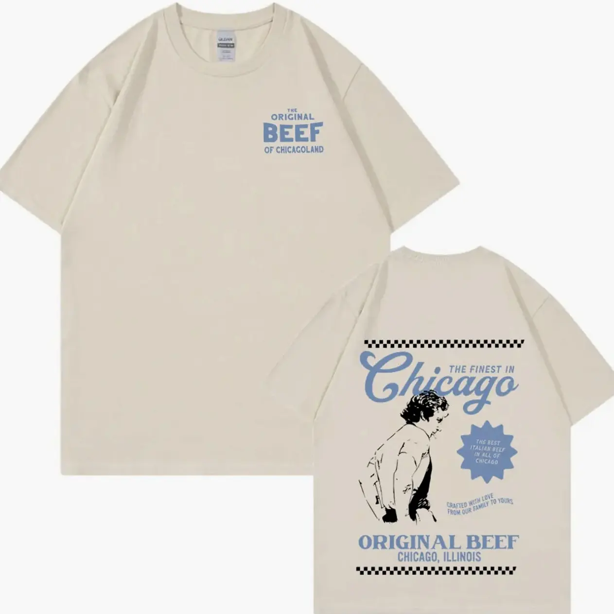 The Bear TV Series Jeremy Allen T-shirts The Original Beef of Chicagoland T-shirt Men/Women Clothing Cotton unisexd T Shirts VDT