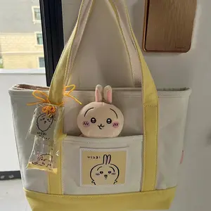Chiikawa New Lunch Bag Tote Bag Hachiware Usagi Handbag Casual Student Class Commuting Cartoon Shoulder Bag Friend Gift