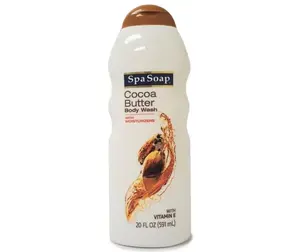 Cocoa Butter Body Wash Spa Soap, 20 Ounce