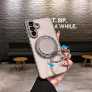 Phone Case - Set of 3 Items Including 1 Phone Cover And 2 Screen Protectors. This Premium 360° Phone Case Features a Rotating Stand And Camera Shield, Designed for Samsung Models A17, A16, A15, A14, A26, A36, A56, A55, A54, S25 FE, And S25 Ultra