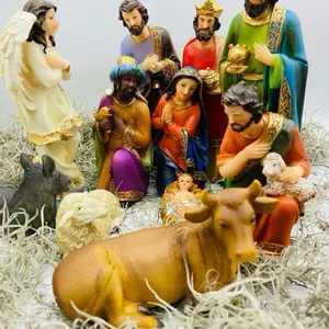 Nativity Scene set 8.5”" inches tall / 11pc Set Brand-new Nacimiento completo House Not Included. Religious decor