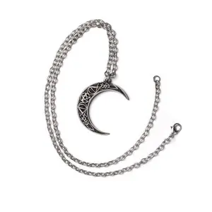 Darkness Crescent Moon Necklace