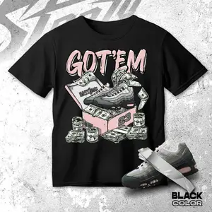 AM95 Pink Foam Dollar Sneaker Box Shirt Sneaker Match Streetwear Graphic Tee Unisex Sneakerhead