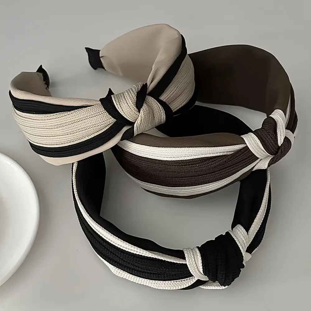 Small Fragrant Wind High-Crown Knot Hair Band for Women, Advanced and Fashionable Wide-Brimmed Face-Revealing Small Headband Hair Ornament Headband Girl's Hair Accessory Women's Accessories