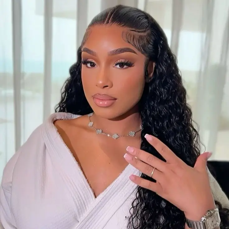Alipearl Hair Pre Braided Stylist Wig Pre Cut Ready To Go Glueless Water Wave 13x4 Lace Frontal Wig Human Hair Pre Styled Wig With Curls #TikTokShopBackToSchool #SoHoChic