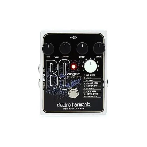 Electro-Harmonix B9 Organ Machine Guitar Pedal - Music Effects Pedal for Generating Authentic Organ Sounds, Guitar Pedals