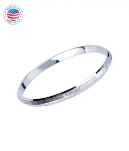 Handcrafted Sterling Silver Sikh Kada Bracelet: Punjabi Kara Bangle