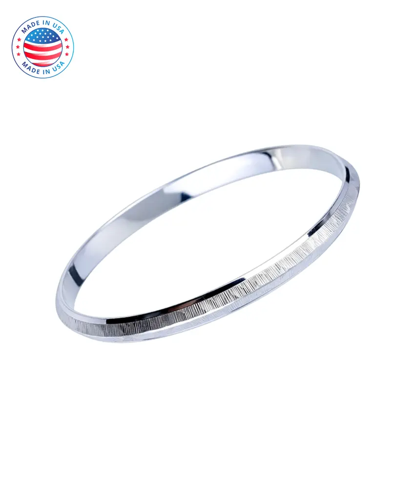 Handcrafted Sterling Silver Sikh Kada Bracelet: Punjabi Kara Bangle