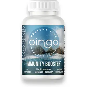 Immunity Booster Capsules, Vitamin C, Vitamin D3, Zinc, and Quercetin, 60 Capsules