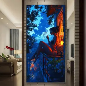 City Night Scene Pattern DIY Diamond Arts Colorful Painting Kit without Frame, DIY 5D Diamond Arts Colorful Painting Kit, Wall Art Decor for Home