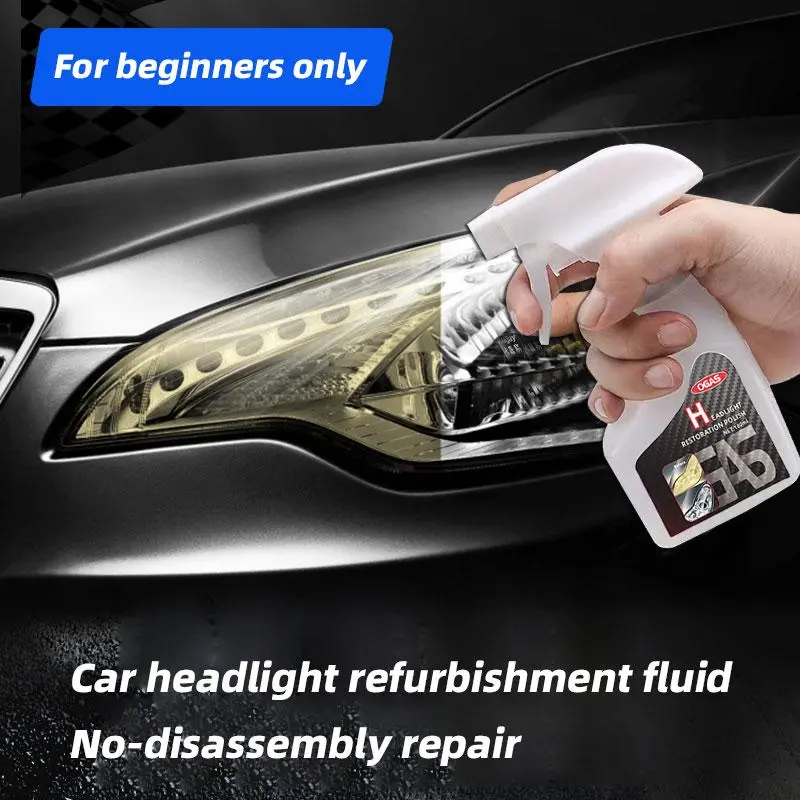 3 PCS Automotive Headlamp Restoration Fluid Kit,Headlight Refurbishing Agent,2026 New Automotive Headlamp Restoration Fluid Oxidized Kit,Multifunctional Headlight Polishing for All Vehicle Types