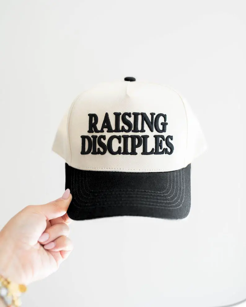 Raising Disciples Hat, Christian Hat | Jesus Trucker Hat | Mom Gift | Conservative Christian | Mom Style
