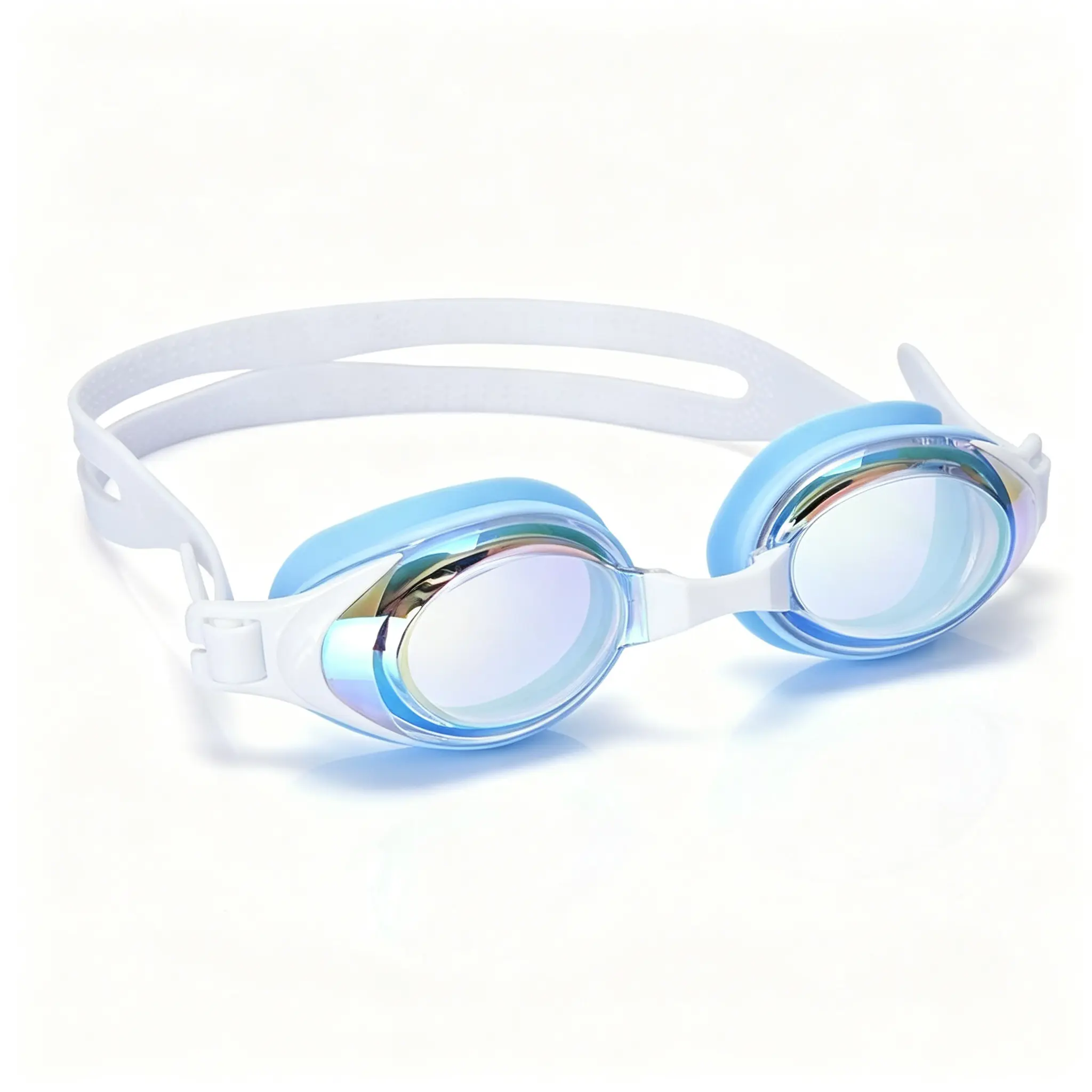 Adults' Anti-Fog Swimming Goggles, HD Clear Wide-View, Leak-Proof Silicone, UV-Protective Waterproof Professional Eyewear for Men, Women, Teens (Pool & Sea Use)