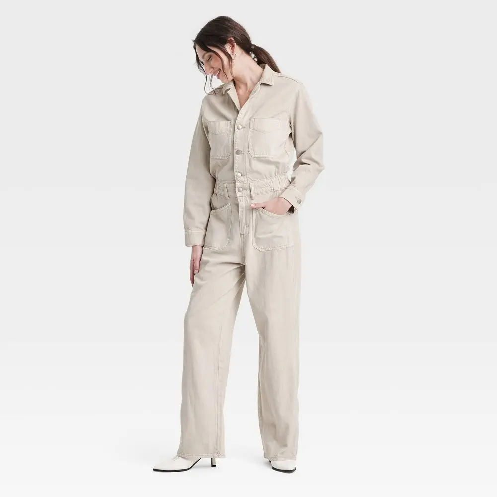Women's Denim Baggy Jumpsuit - Universal
