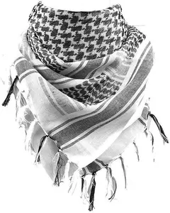 Scarf Shemagh Desert Keffiyeh Head Neck Scarf Arab Wrap with Tassel for Men Women