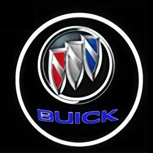 2 Pcs Buick Carbon Fiber Car Door Projector Lights Set, Laser Welcome Lights for Car Customization Without Batteries, Stylish Door Decorations