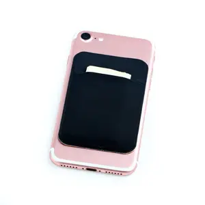Adhesive Pocket - Stick-On Wallet Card Holder Pouch Case for Cell Phone