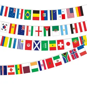 2026 Us Mexico Canada World Cup 48 Teams 42 Countries Flag Banner Bar Decoration Hanging Flags Soccer Atmosphere Decor