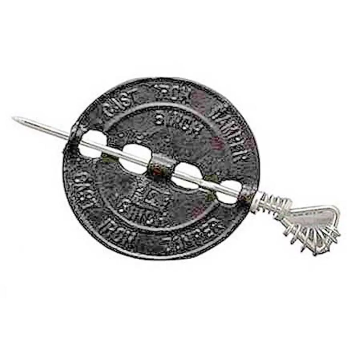 212 MAIN 7-Inch Heavy-Duty Cast Iron Flue Damper, Extra-Strong Heat Control Accessory for Camping Outdoor Stoves
