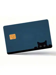 Cat Credit Card Skin Stickers Credit Card Cover Wrap No Bubble Slim Credit Card Decals,Personalized Credit Card Stickers Waterproof Vinyl Protective Decal For Key, Transportation, Debit, Credit Card