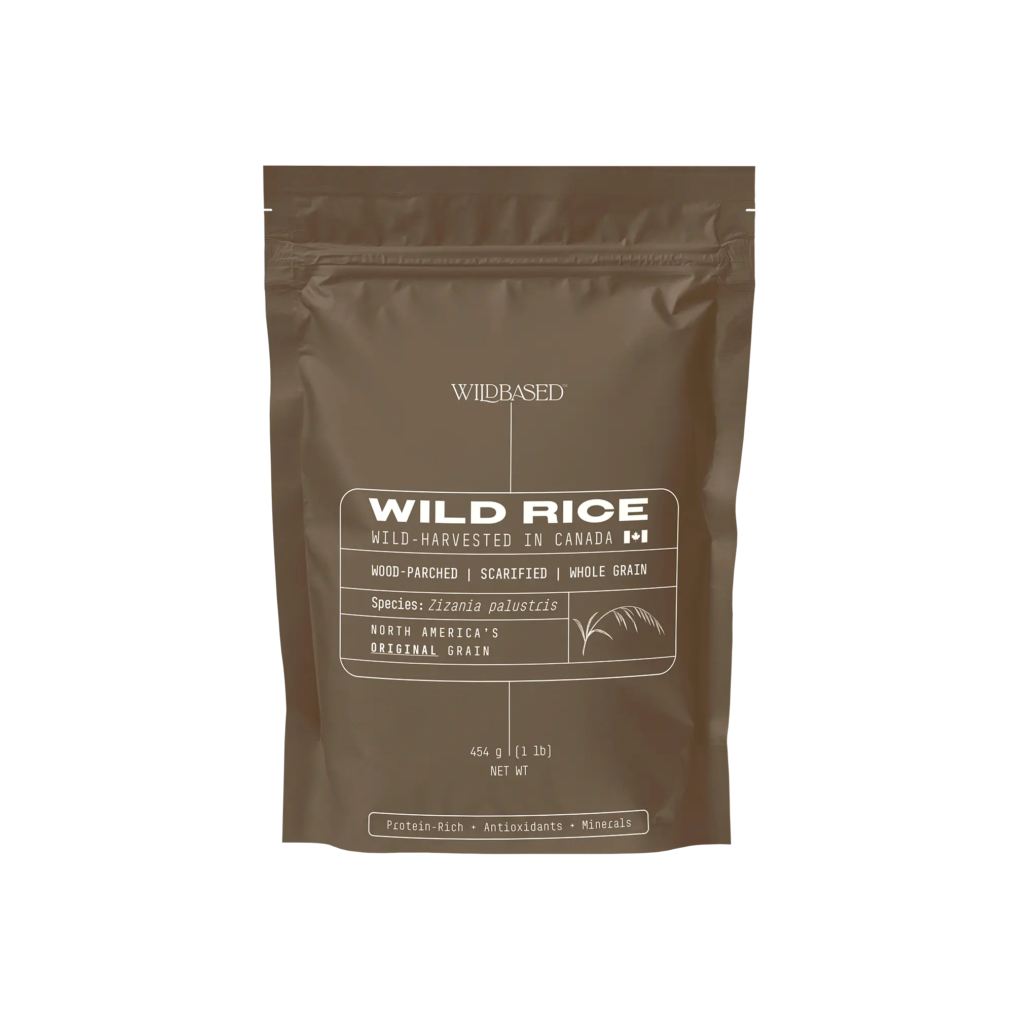 Wild Based Wild Rice | Wild-Harvested in Canada | Wood-Parched & Scarified = Cooks Fast, Soft & Chewy | Naturally Gluten-Free