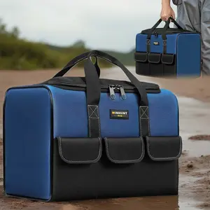 Large Capacity Tool Bag, Portable Tool Organizer, Convenient Tool Pockets, Waterproof, Anti-tear & Tool Storage Bag for Manual Tools, Electric Tools, Drills, Wrenches, Screwdrivers, Tool Pockets, Tool Pouch, Tool Organizing Bag