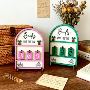 Book Reading Counter DIY Tracker, Book Accessories, Personalized Reading Record Keeper, Perfect Gift for Book Lovers, Family Libraries, Any Occasion