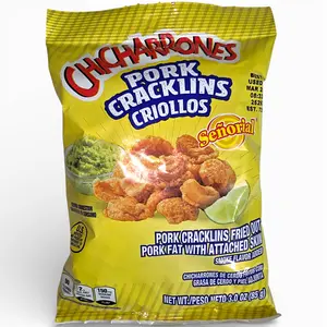 Chicharrones Criollos Señorial  85 g- Crispy Pork Rinds with Unique Criollo & Señorial Flavors for Snacks or Side Dishes