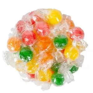 Sour Balls Assorted Fruit Hard Candy: 5LB Bag