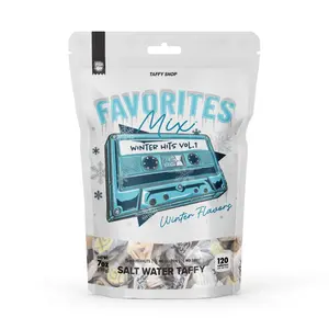 Taffy Shop, Winter Favorites Salt Water Taffy Mix - Gourmet Soft, Sweet & Chewy Candy