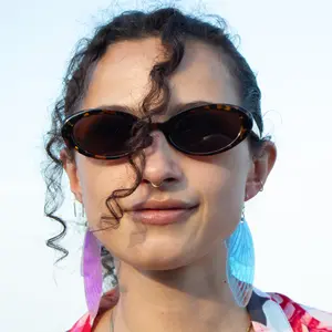 Iridescent Acrylic Cicada Wing Earrings - 3.75 inch