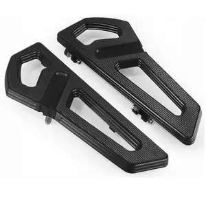 Rider Floorboards Driver Foot Boards Fit For Harley Touring CVO Road King Electra Street Road Glide 1986-Later Foot Pegs Front Foot Rests (Black)