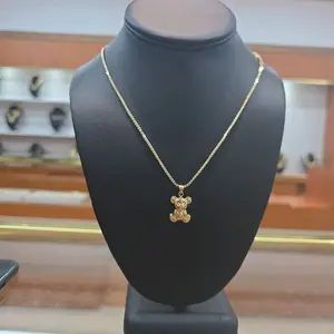 Cadena franco con dije de oso