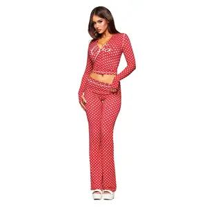 BLARE HOODIE - RED POLKA DOT