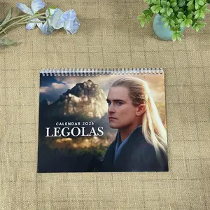 Legolas LOTR Lord of The Rings 2026 Wall Calendar Monthly Planner Landscape Elegant Monthly Sunday Start Monday Start 2026 PRINTABLE