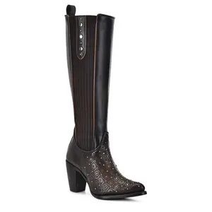 Maple Zipper & Studs & Laser Round Toe