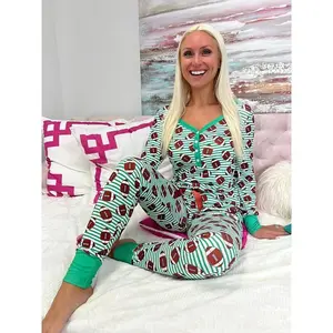 Breathable Cotton Football Pajama Set