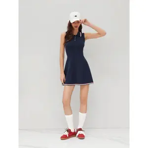 Cider Knit Polo Contrasting Binding Mini Dress SwimWeek
