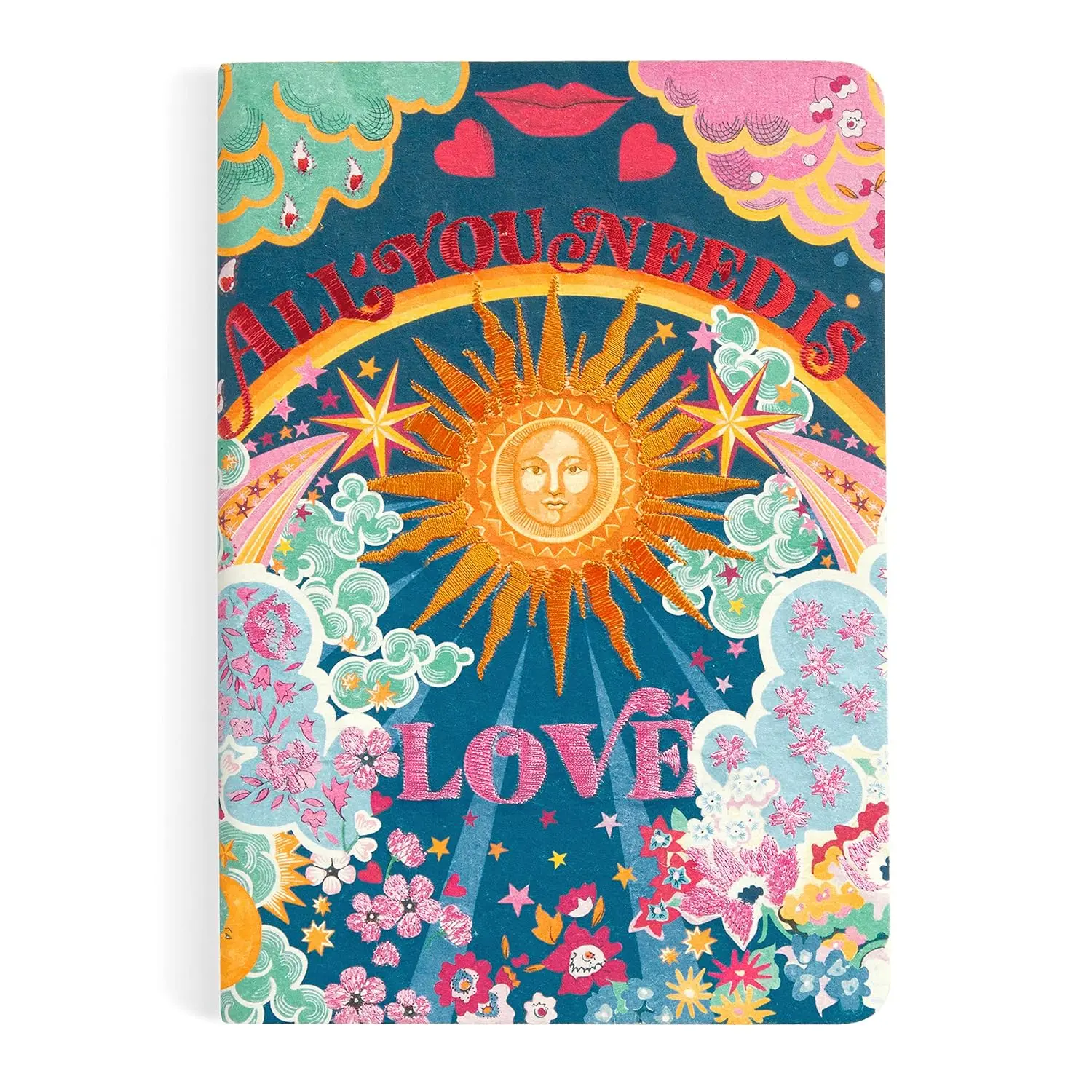 {Chronicle Books} Liberty All You Need is Love Handmade Embroidered Journal