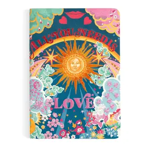 {Chronicle Books} Liberty All You Need is Love Handmade Embroidered Journal