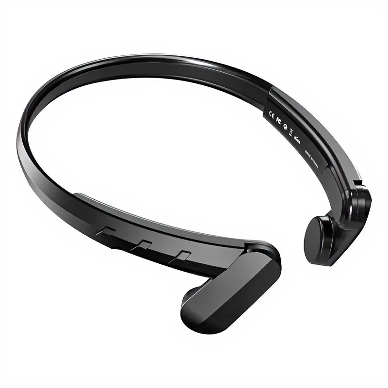 Bone-Conducting Open-Ear Headphones, Bluetooth 5.2 Wireless Stereo Headset, USB-Charging Sweatproof for Running, Cycling, Athletes, Smartphone-Connected Multi-Platform Headphones Compatible with PC & Laptop, Electronic Devices