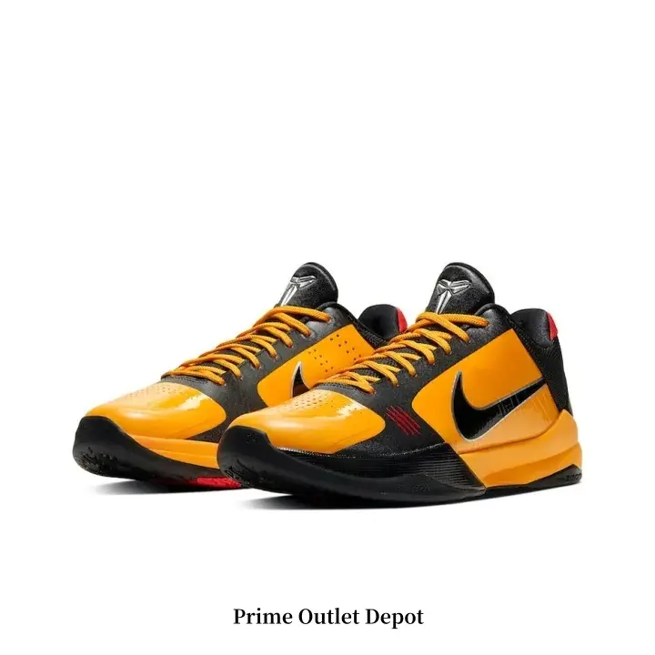 Yellow & Black Low-Top Retro Basketball Sneakers | Streetwear Shock-Absorbing Breathable Athletic Shoes