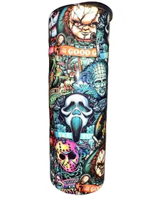 Faces of Horror Town - 20oz oz 20 oz. 20oz. - Skinny Straight Sublimation Tumbler - Amy's Tumbler Junkies - Your Favorite Tumbler Shop!