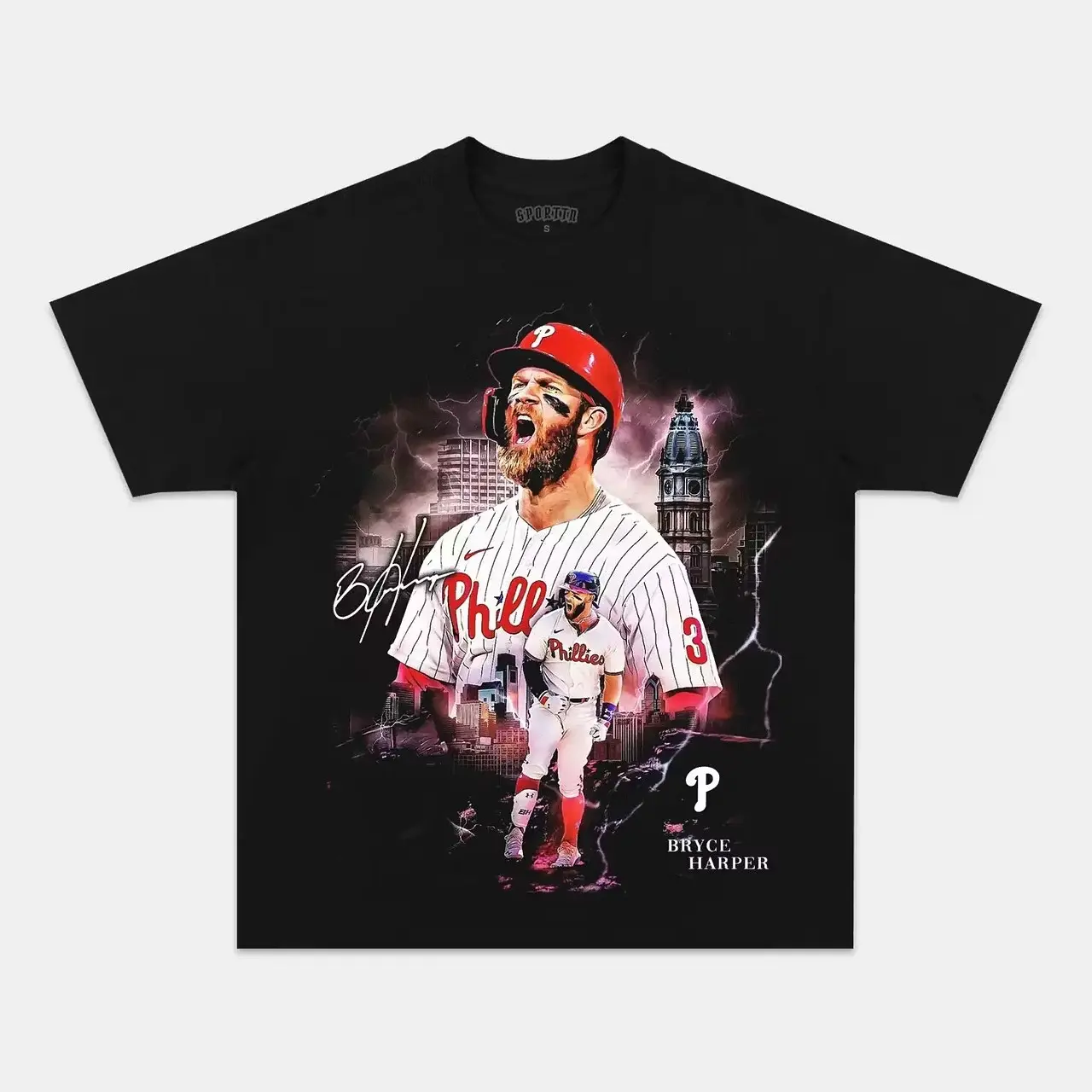 Vintage Bryce Harper Tee, Retro Baseball Graphic T-Shirt, Philadelphia Baseball Streetwear Shirt, Y2K Unisex Sports Fan Tee